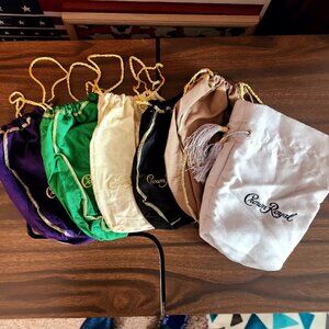 Lot of six styles of Crown Royal Bags - Make an offer!